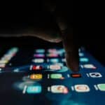 Apps op een tabletscherm