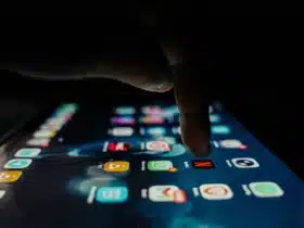 Apps op een tabletscherm