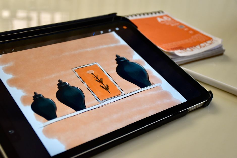 Digitale illustratie maken op een tablet