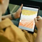Tekenen op een iPad met een stylus