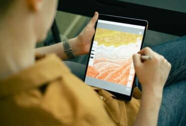 Tekenen op een iPad met een stylus