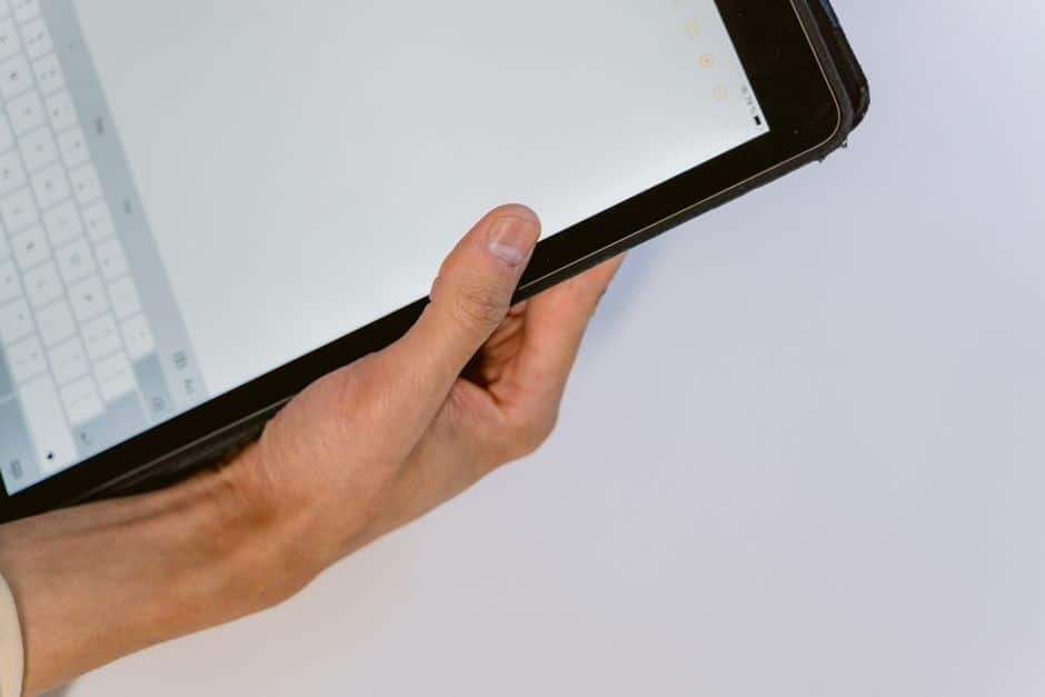 iPad met het instellingenmenu open om te resetten
