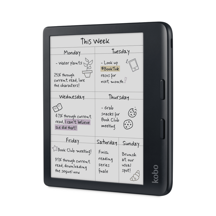 Kobo Libra Colour e-reader 7 inch met bladerknoppen