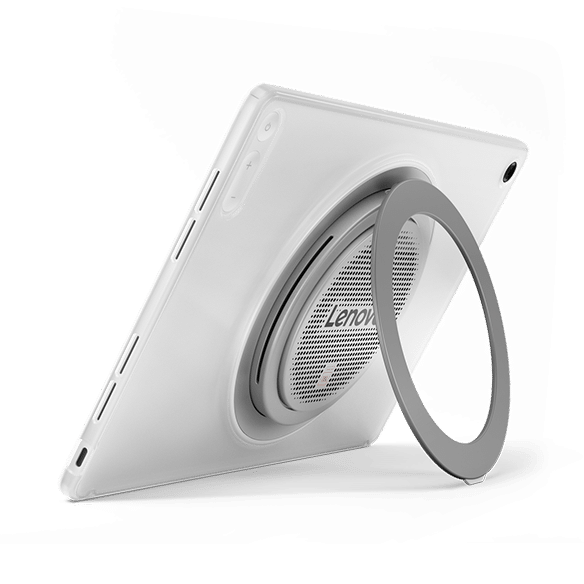 Lenovo Tab Plus Gen 2 12,1 inch achterkant met Clear Case en standaard